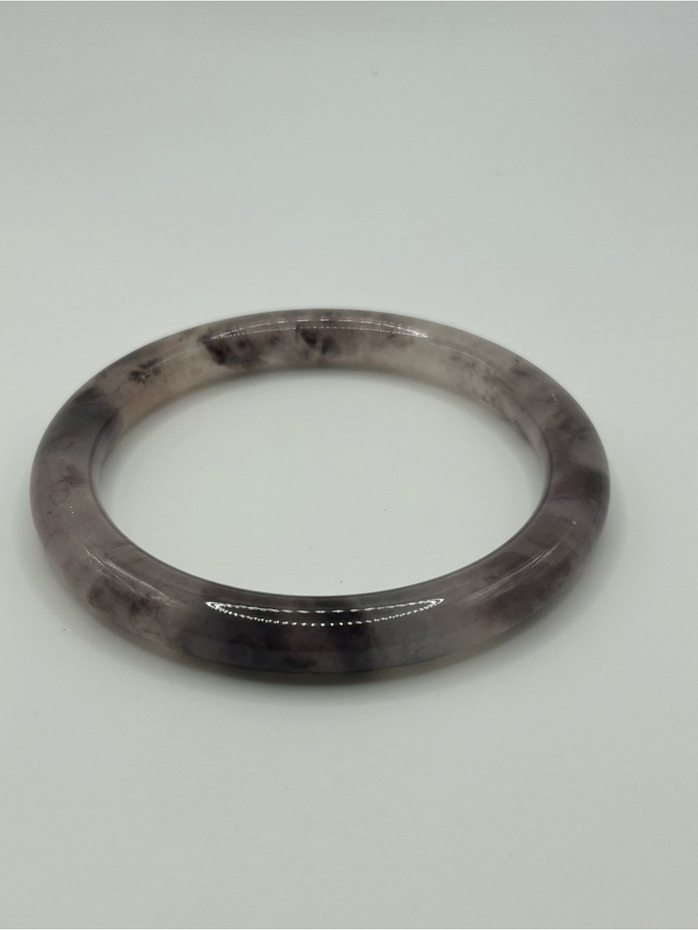 Natural quartz bangle